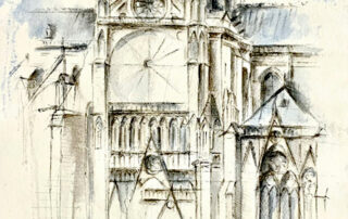 Aquarelle Notre Dame de Paris Cours de dessin Atelier 3113